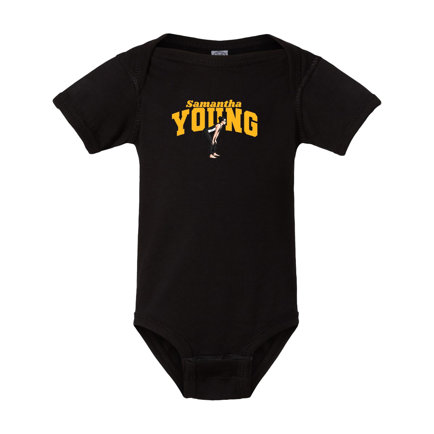 Baby Onesie — Signature Arch in Black