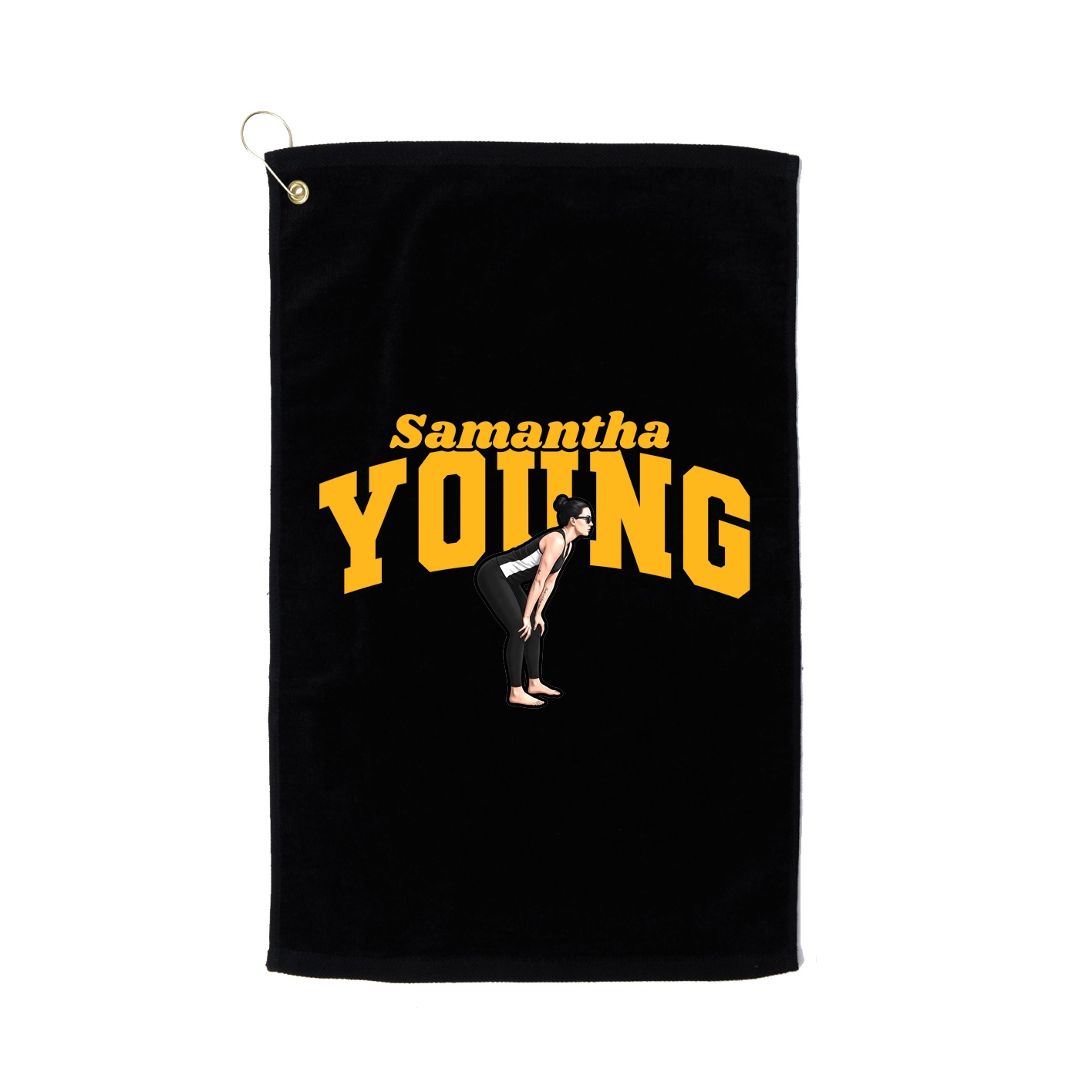 Golf Towel — Signature Arch in Black