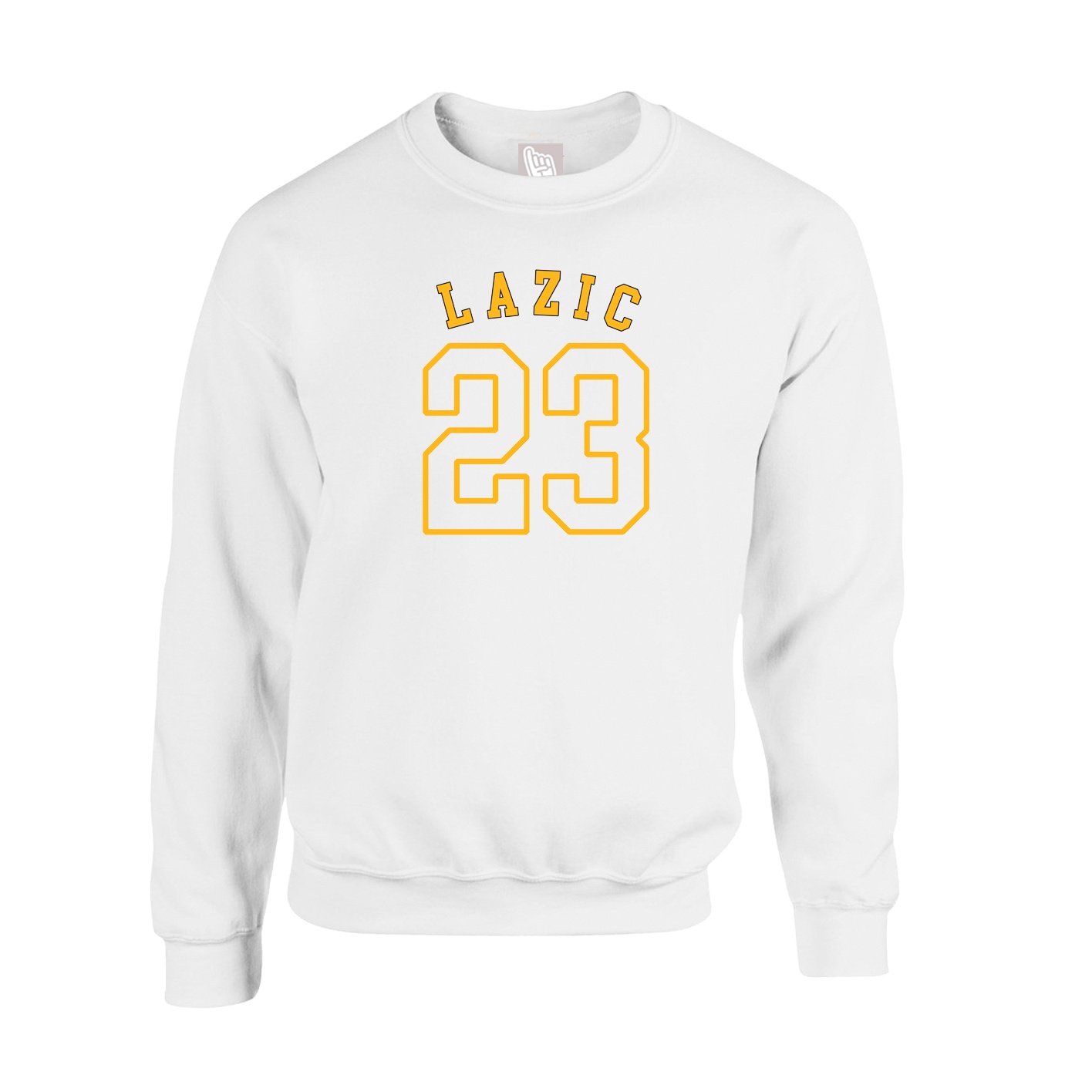 Fleece Crew — Shirsey Arch in White