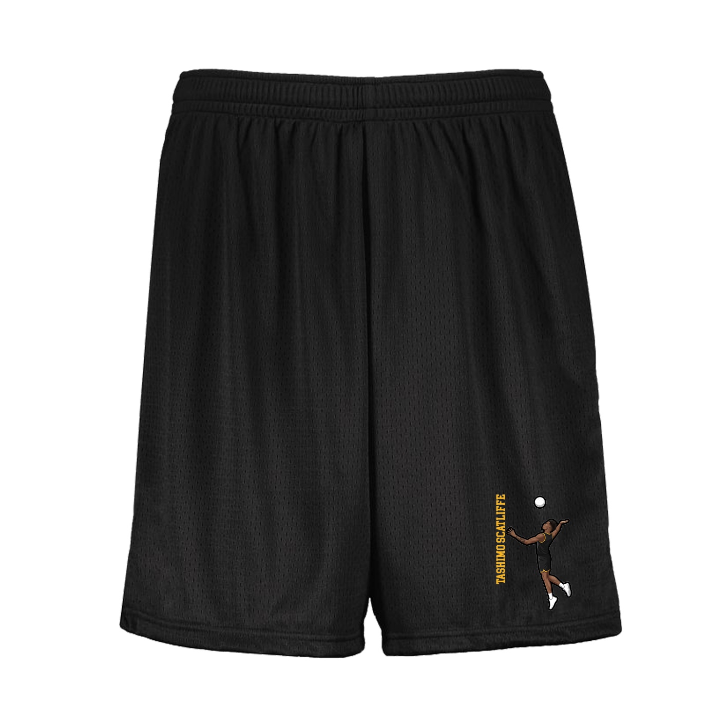 Shorts — Name Vertical in Black