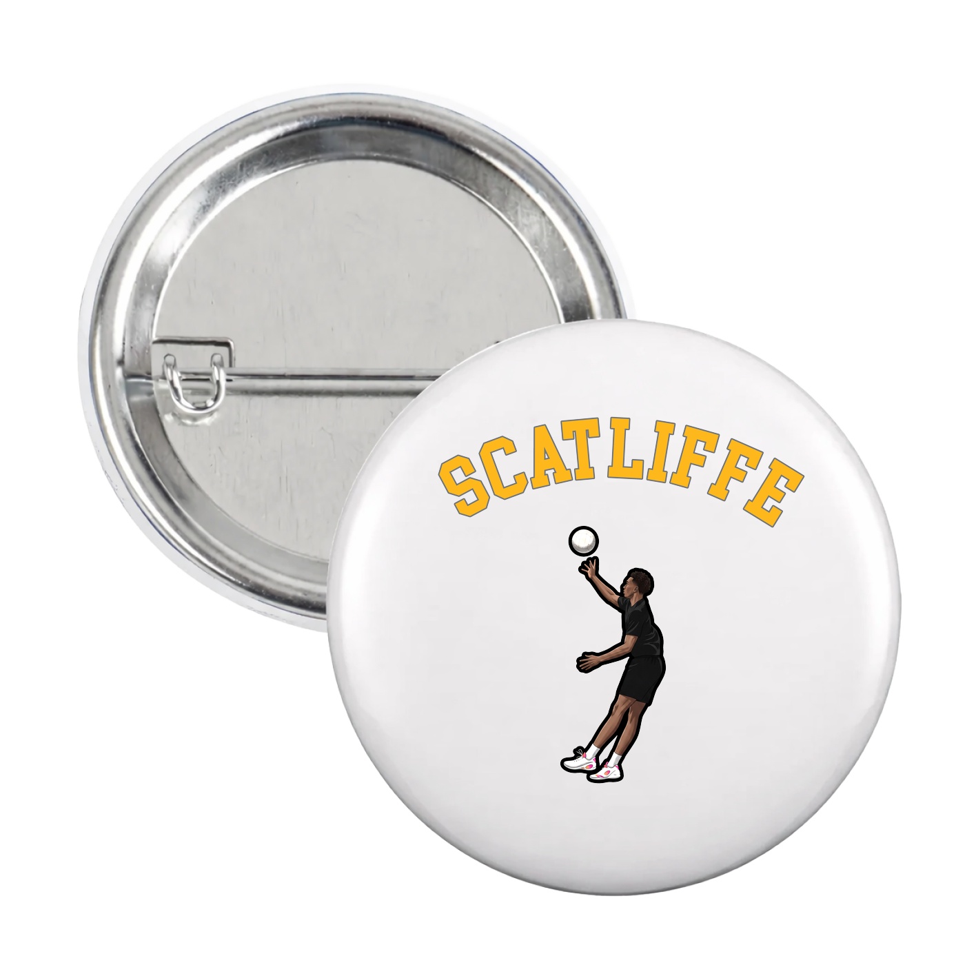 Game Day Button — Shirsey Arch in White