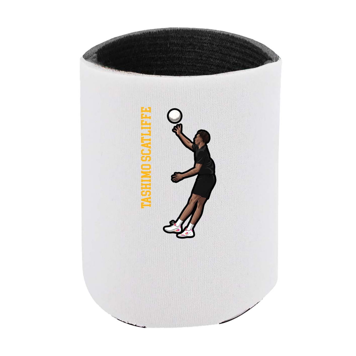 Can Holder — Name Vertical in White
