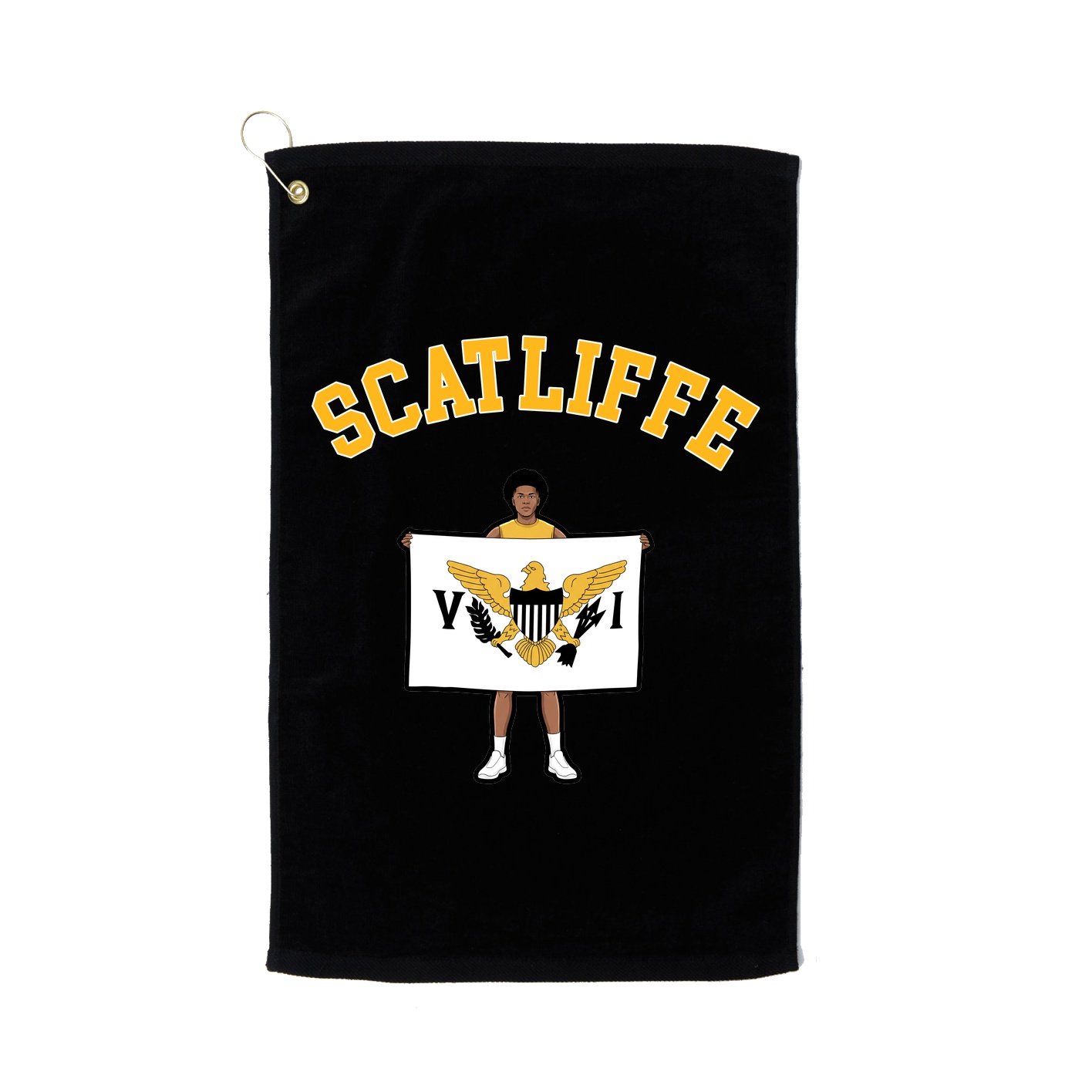 Golf Towel — Shirsey Arch in Black