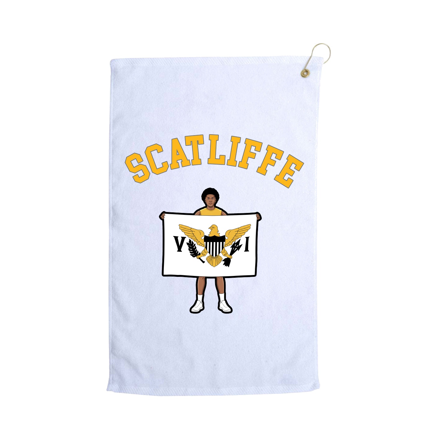 Golf Towel — Shirsey Arch in White