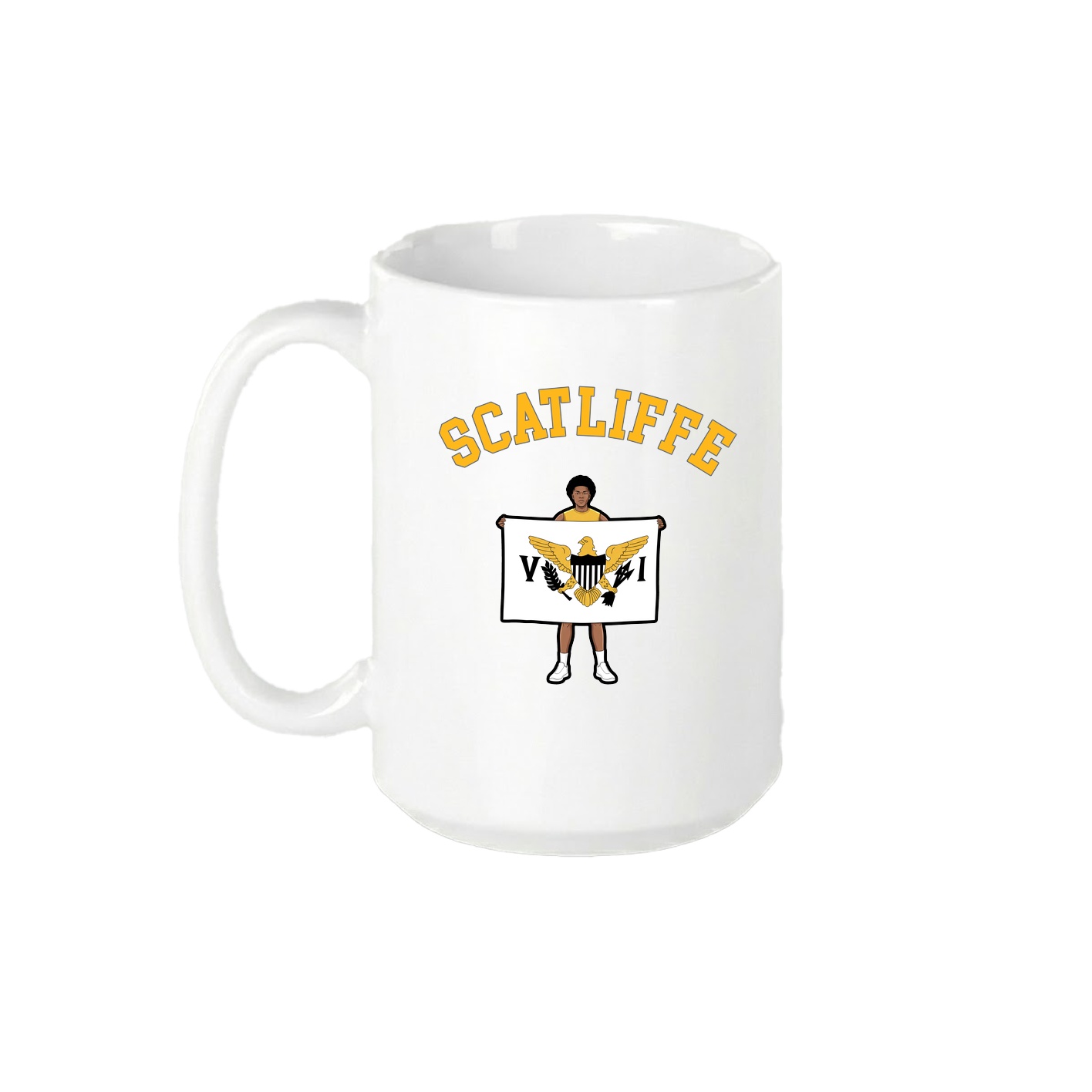 15oz Coffee Mug — Shirsey Arch in White