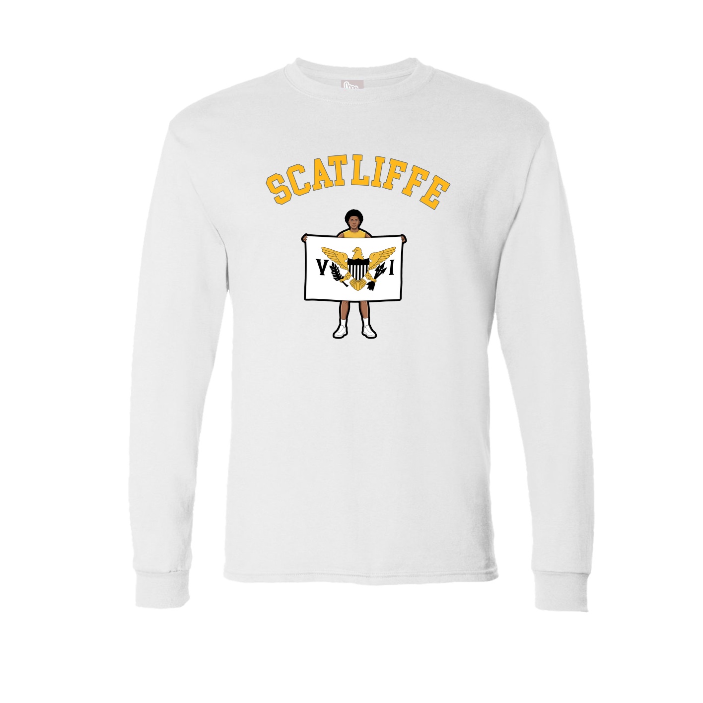 Long Sleeve Tee — Shirsey Arch in White