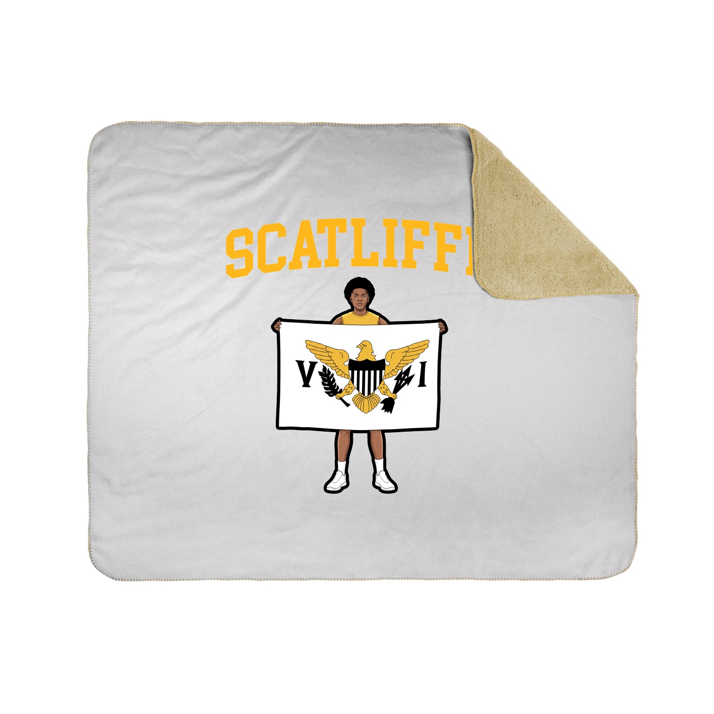 Throw Blanket — Shirsey in White