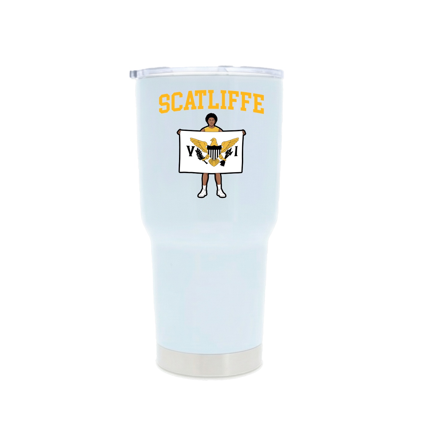 30oz Stainless Steel Tumbler — Shirsey in White