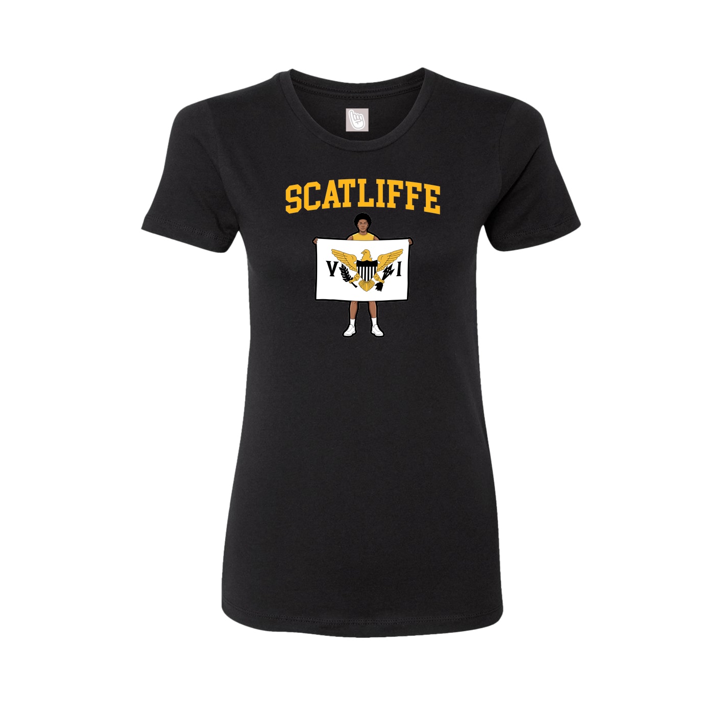 Fitted Women's Tee — Shirsey in Black