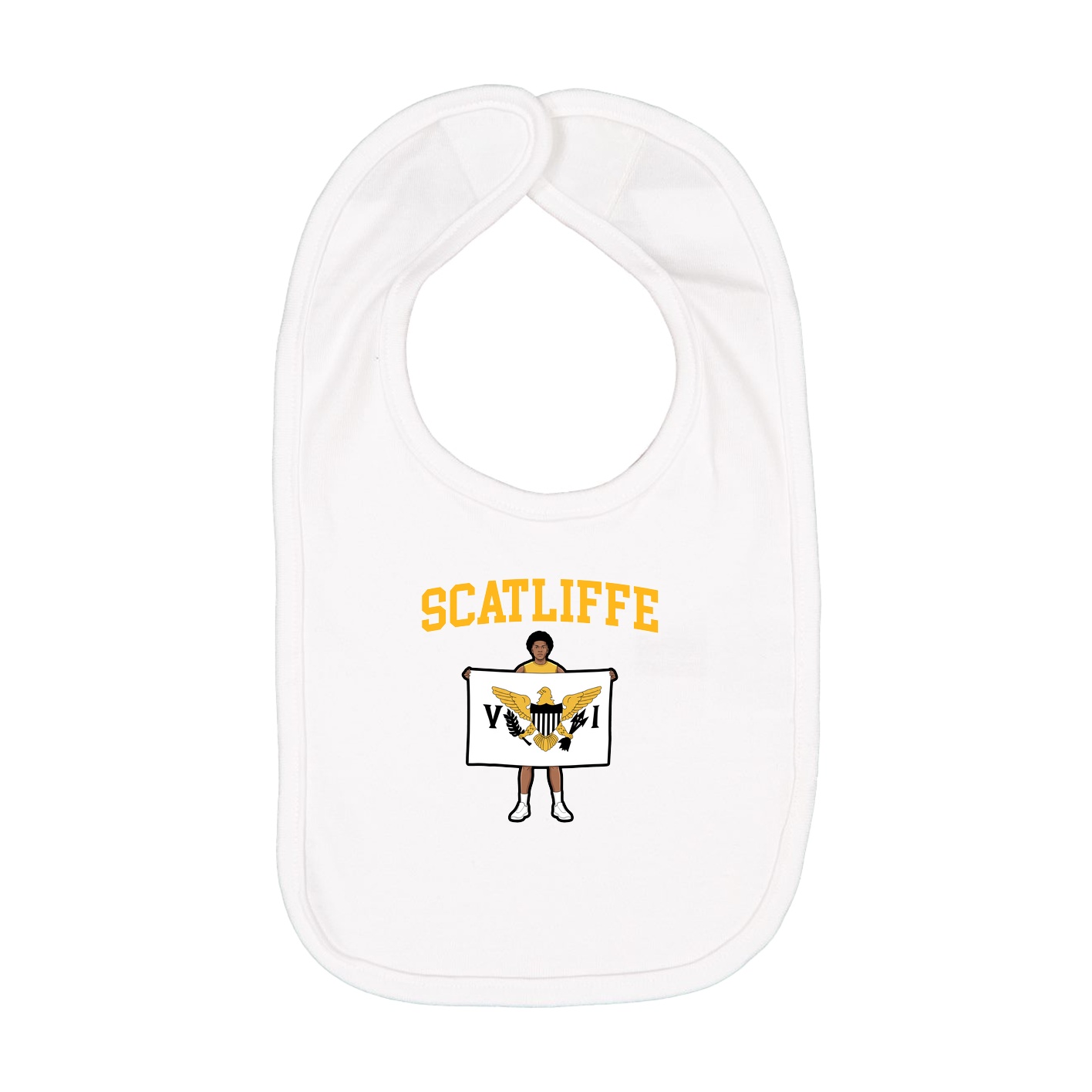 Infant Bib — Shirsey in White