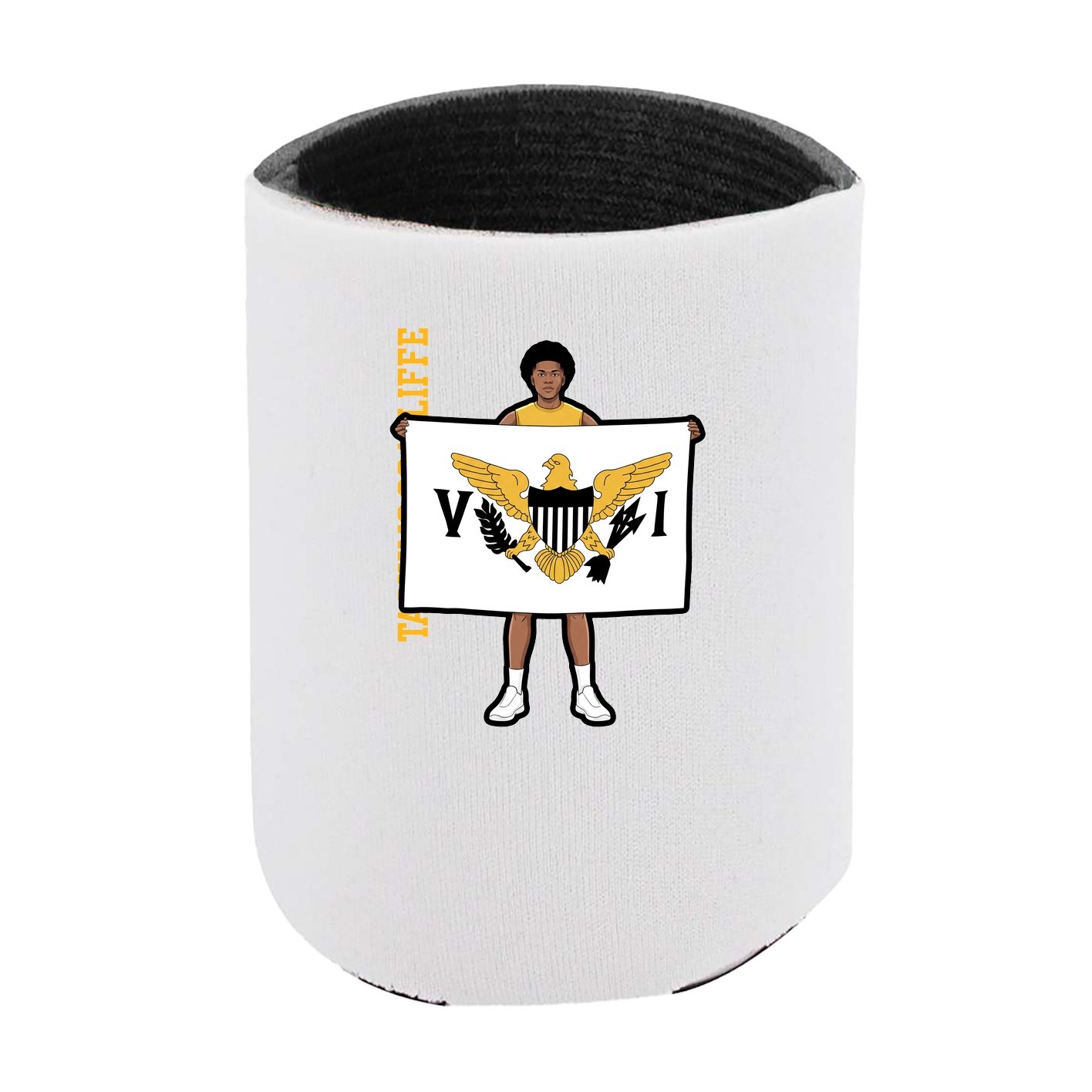 Can Holder — Name Vertical in White