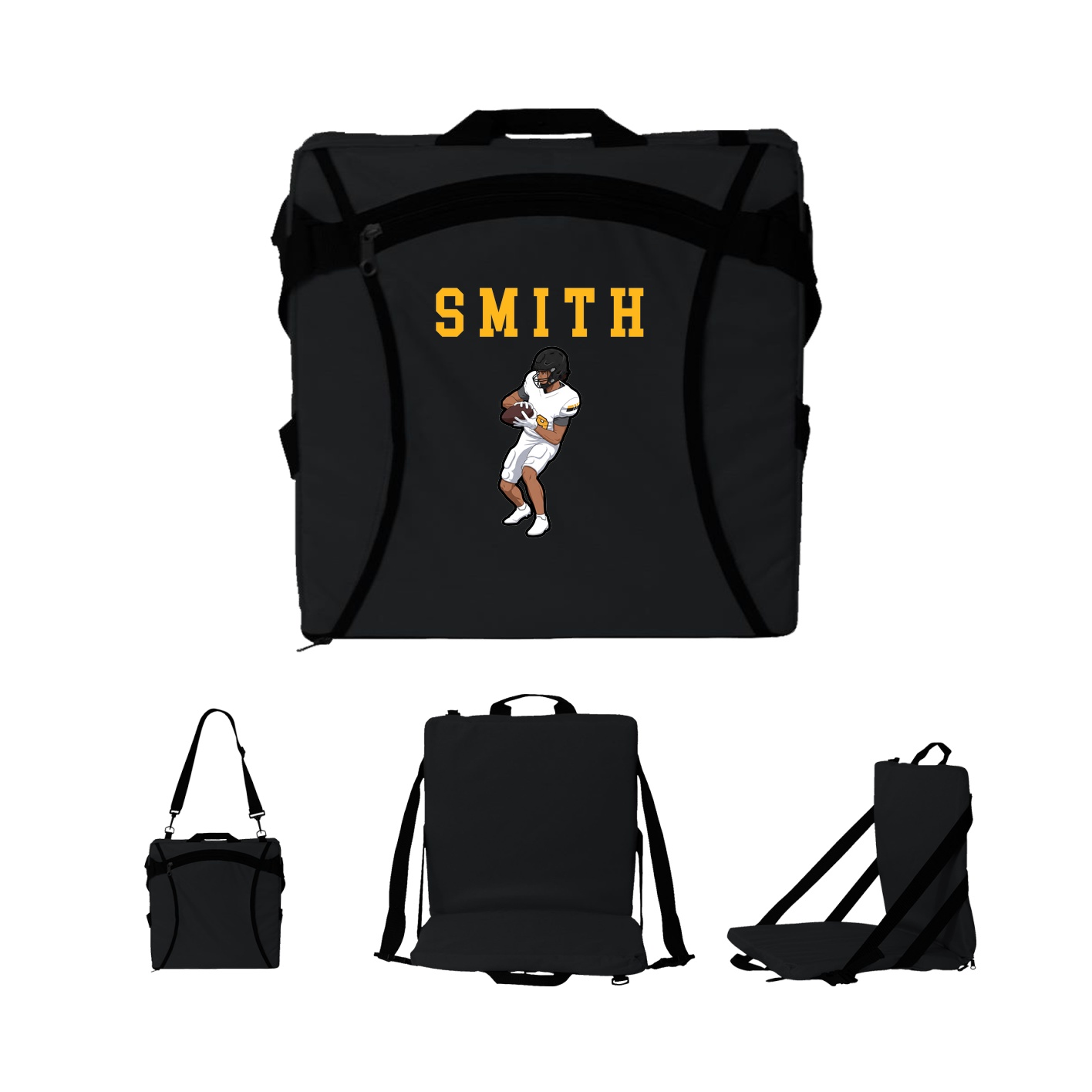 Folding Stadium Seat — Shirsey in Black