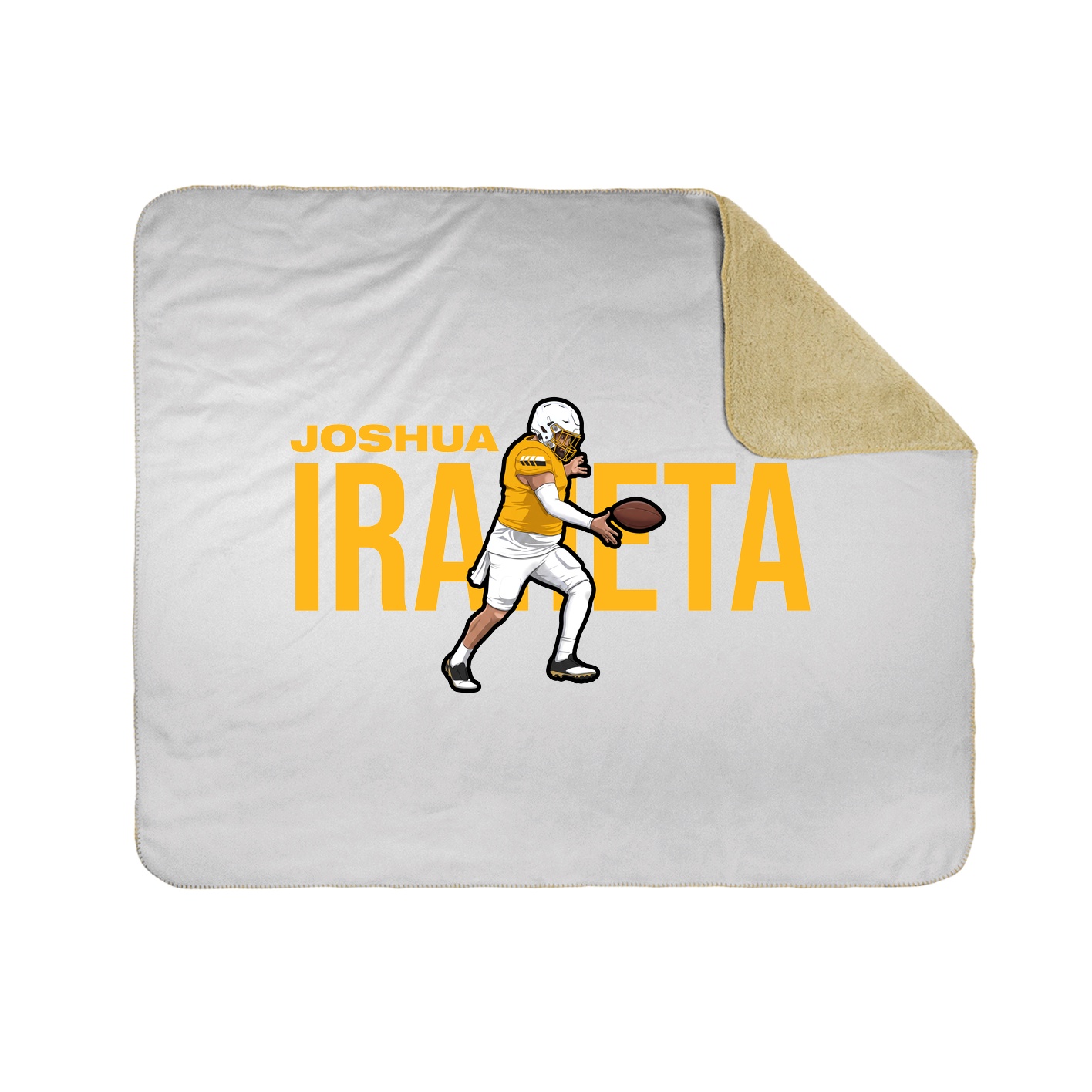 Throw Blanket — Player Name in White