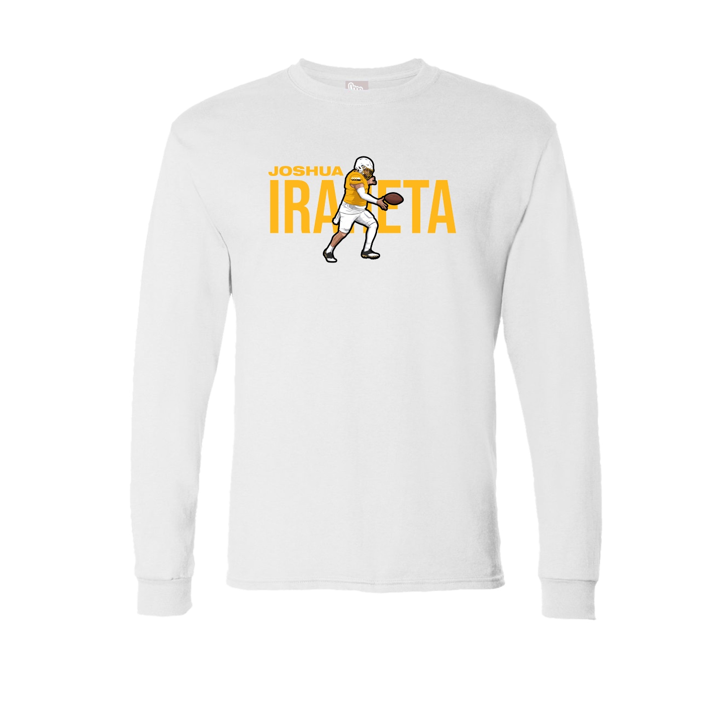 Long Sleeve Tee — Player Name in White