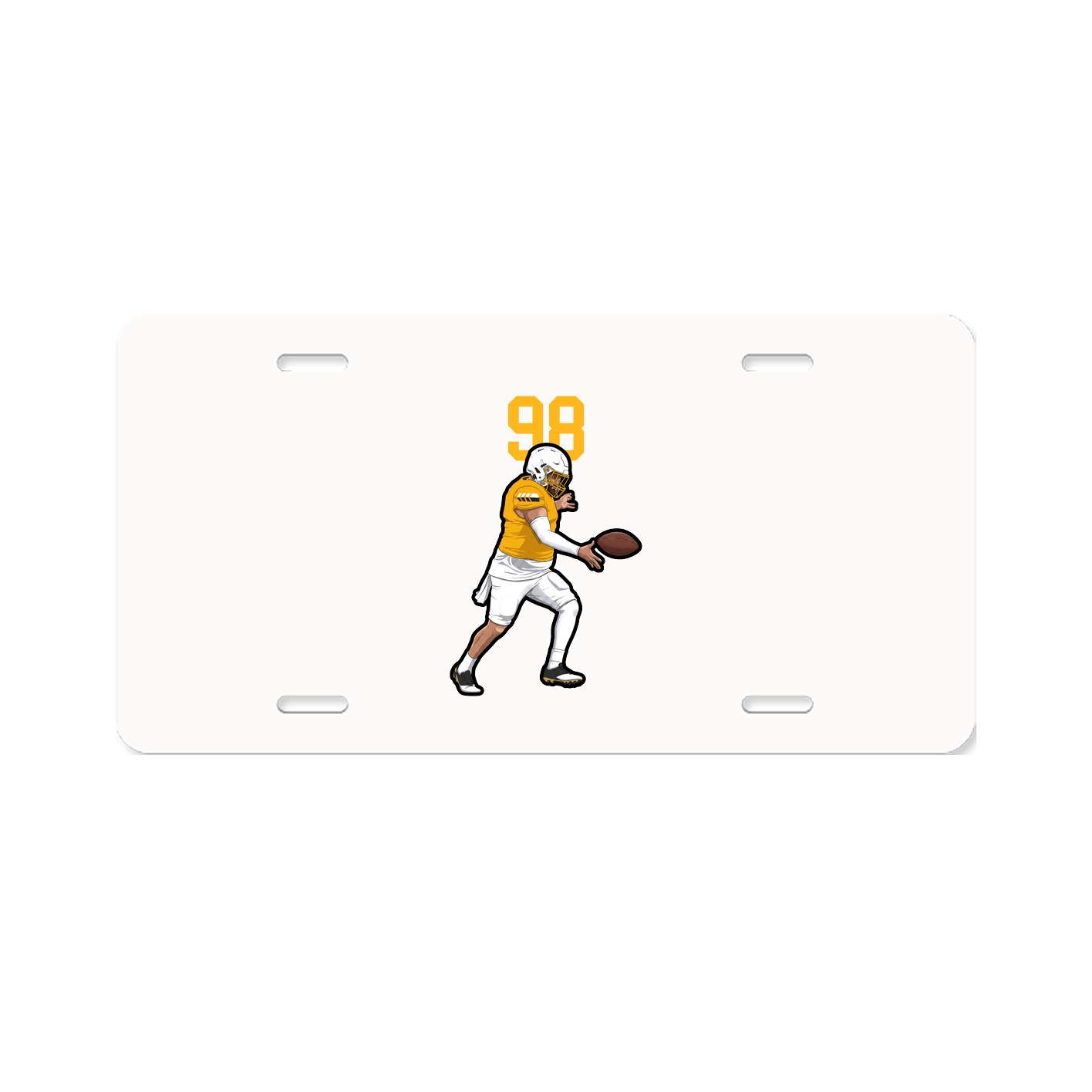 License Plate — Number Top in Classic