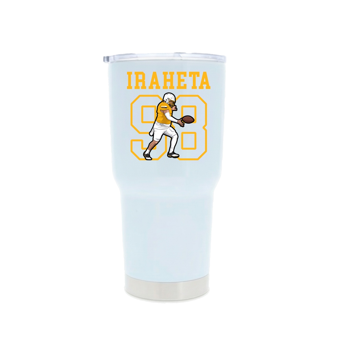 30oz Stainless Steel Tumbler — Shirsey in White
