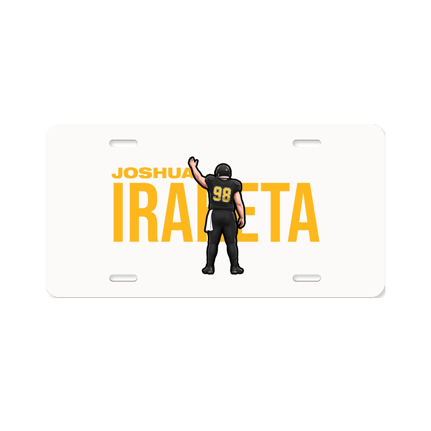 License Plate — Player Name in Classic