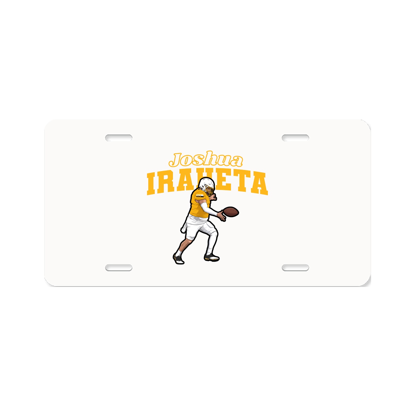 License Plate — Name Arch in Classic