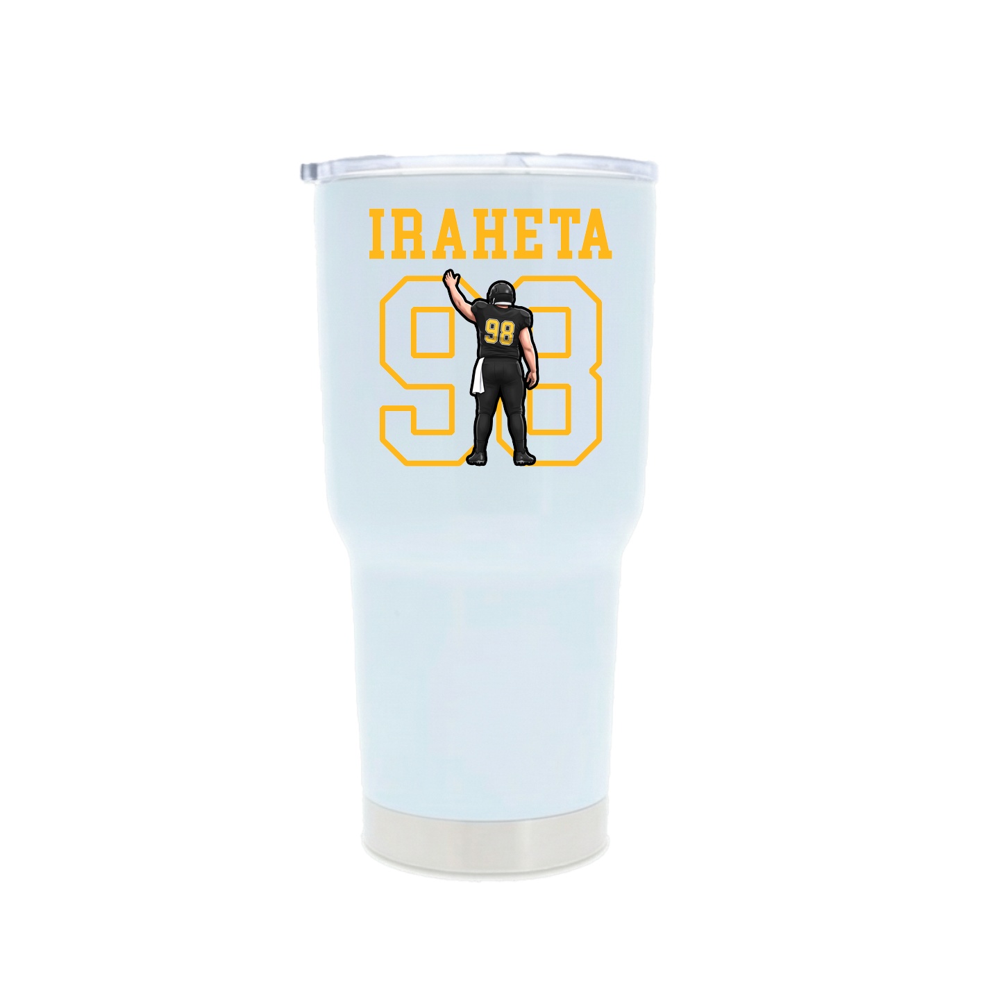 30oz Stainless Steel Tumbler — Shirsey in White