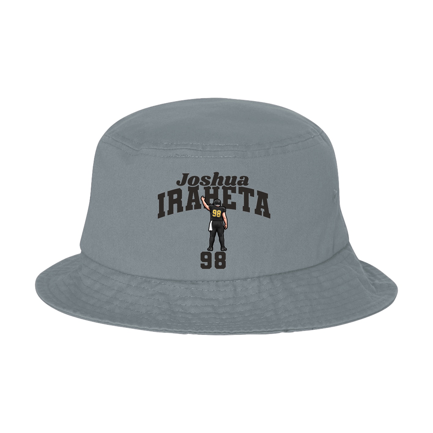 Bucket Cap — Signature Arch in Grey