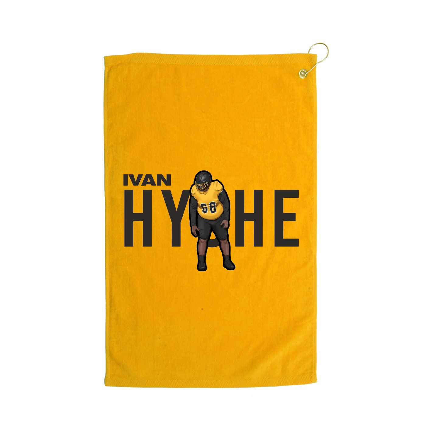 Golf Towel — Player Name in Gold