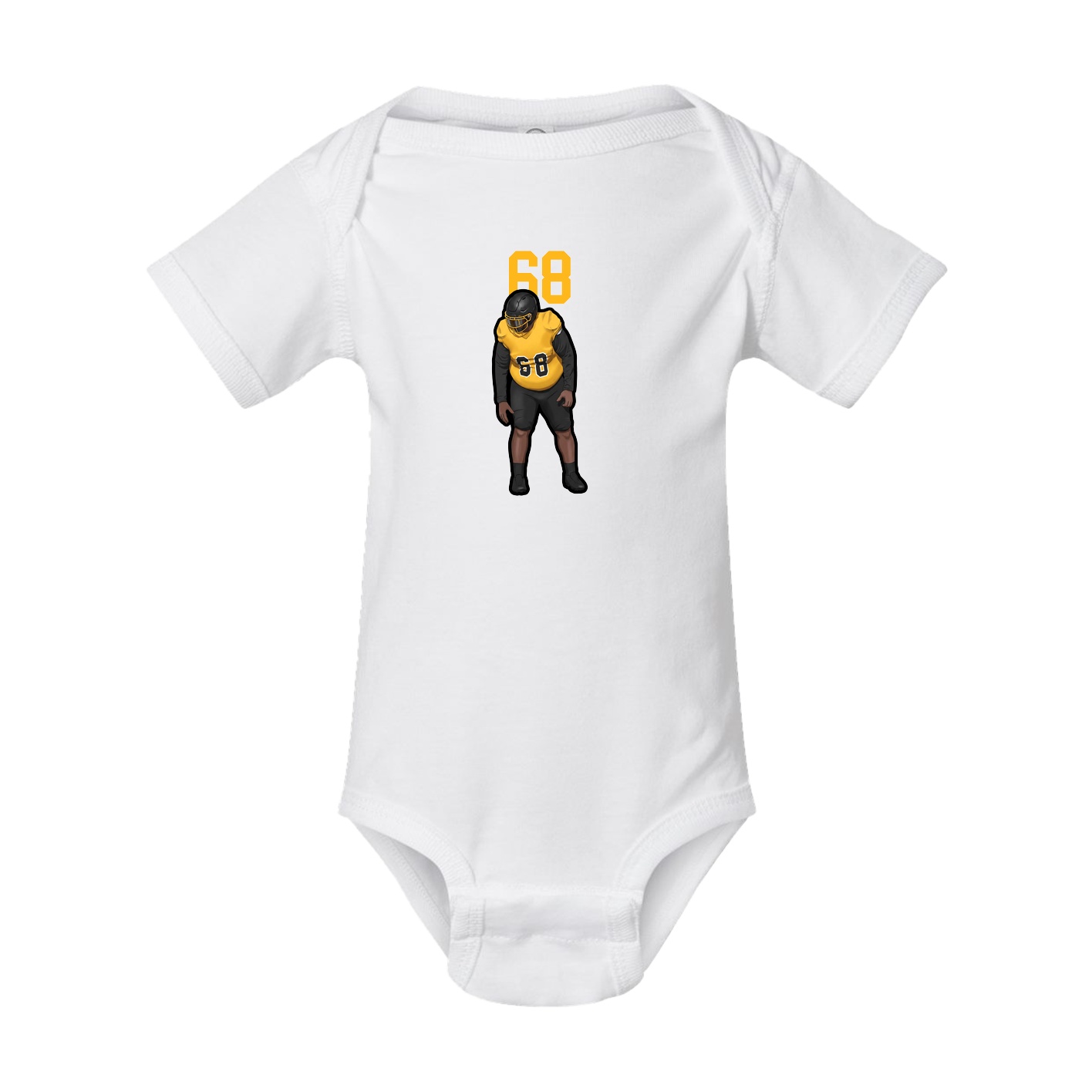 Baby Onesie — Number Top in White