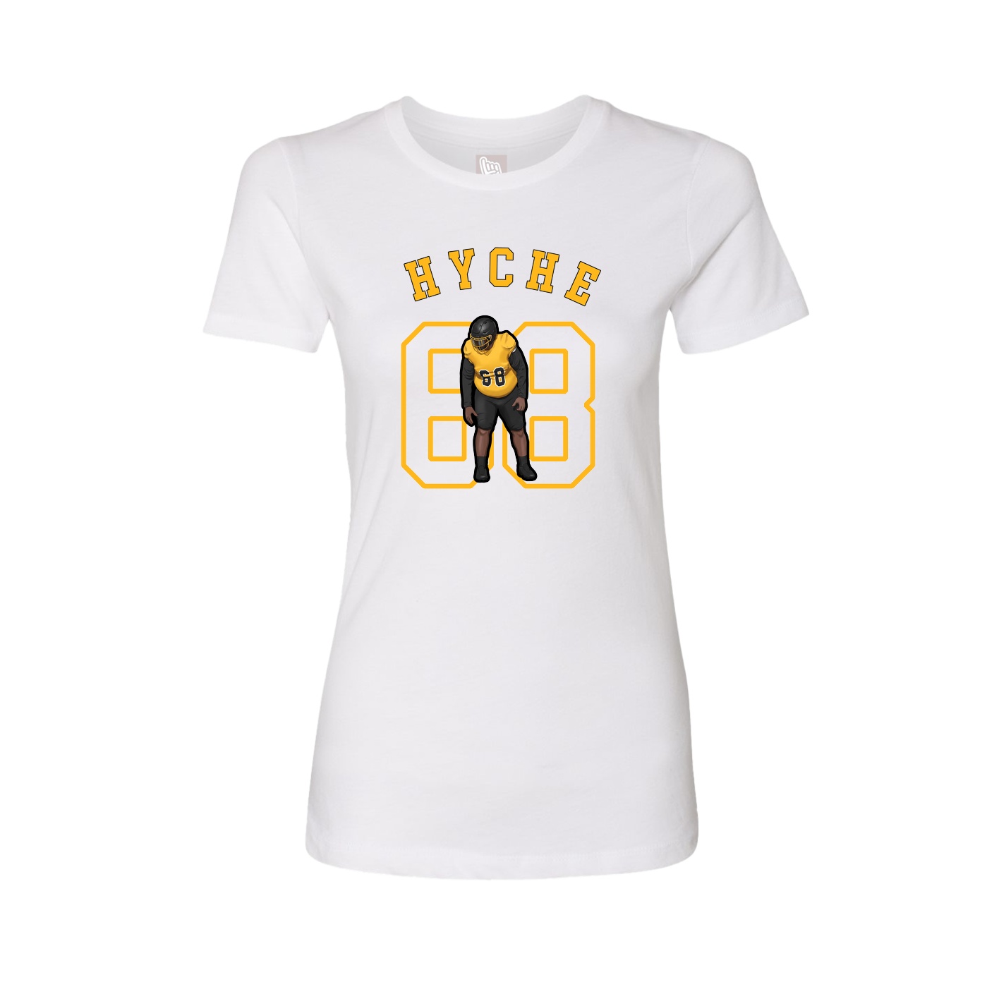 Fitted Women's Tee — Shirsey Arch in White