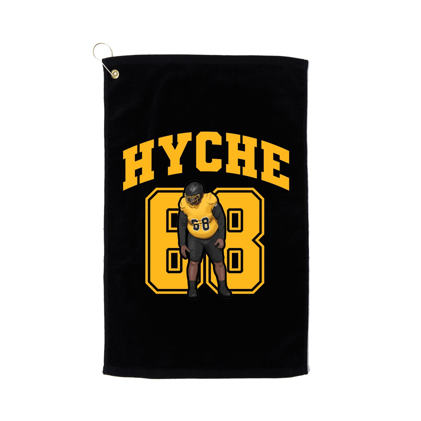 Golf Towel — Number in Black