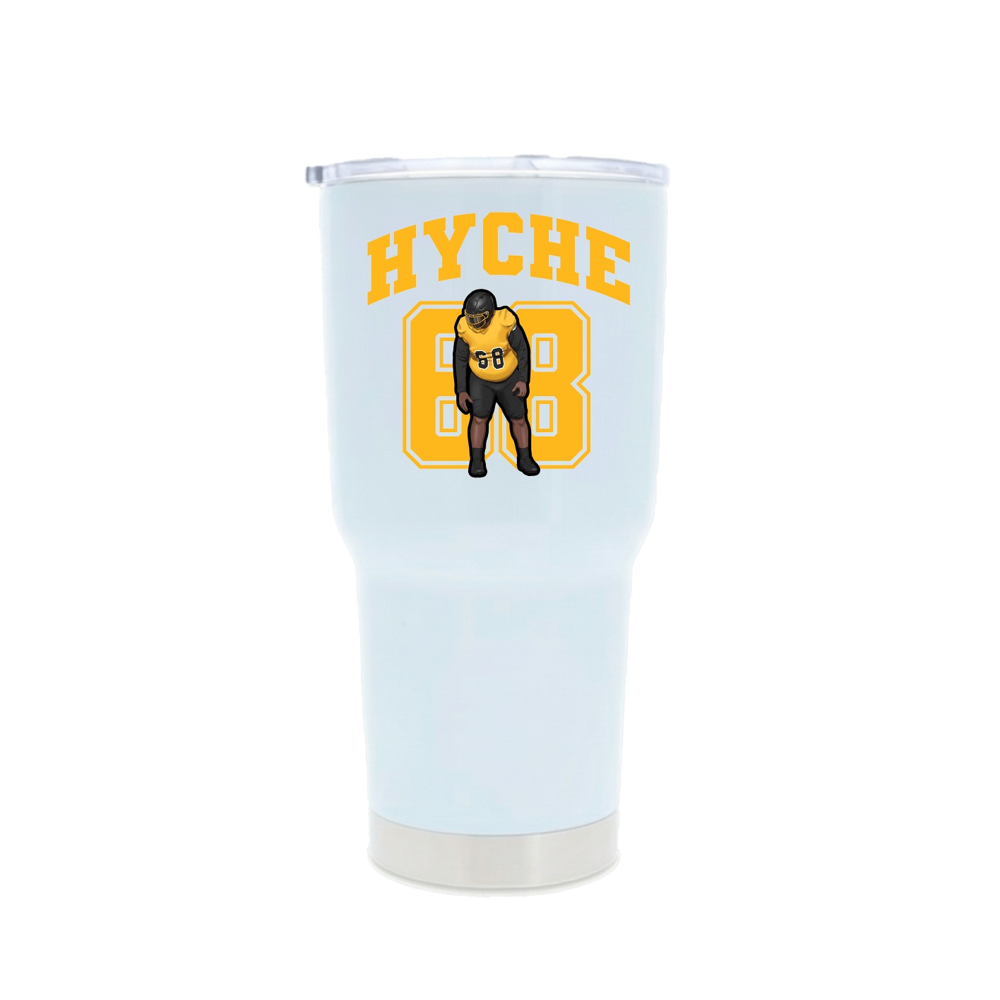 30oz Stainless Steel Tumbler — Number in White