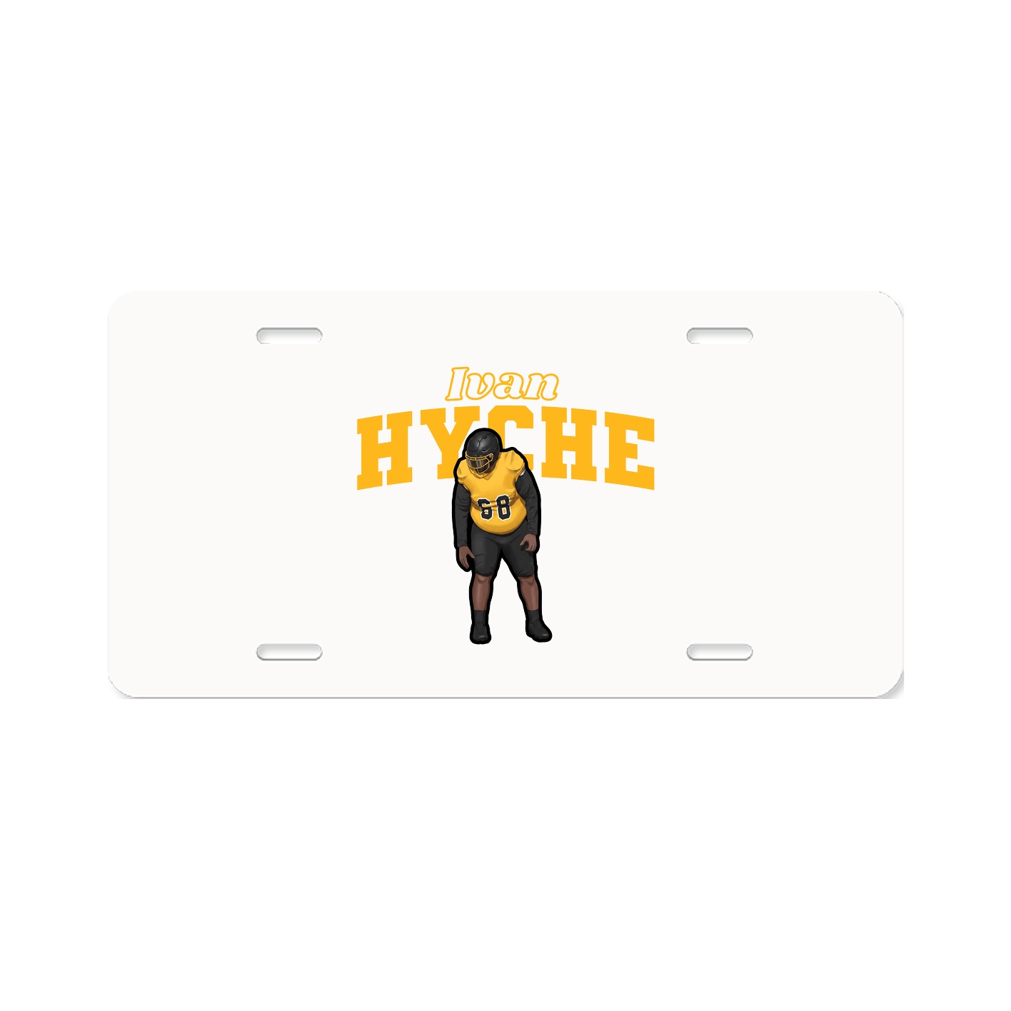 License Plate — Name Arch in Classic