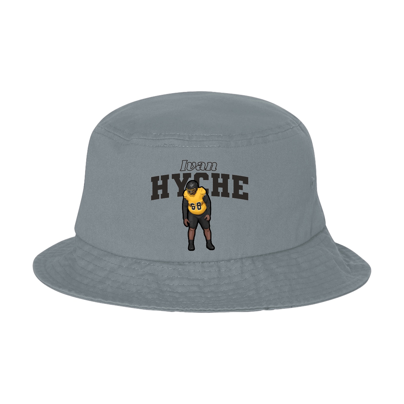 Bucket Cap — Name Arch in Grey