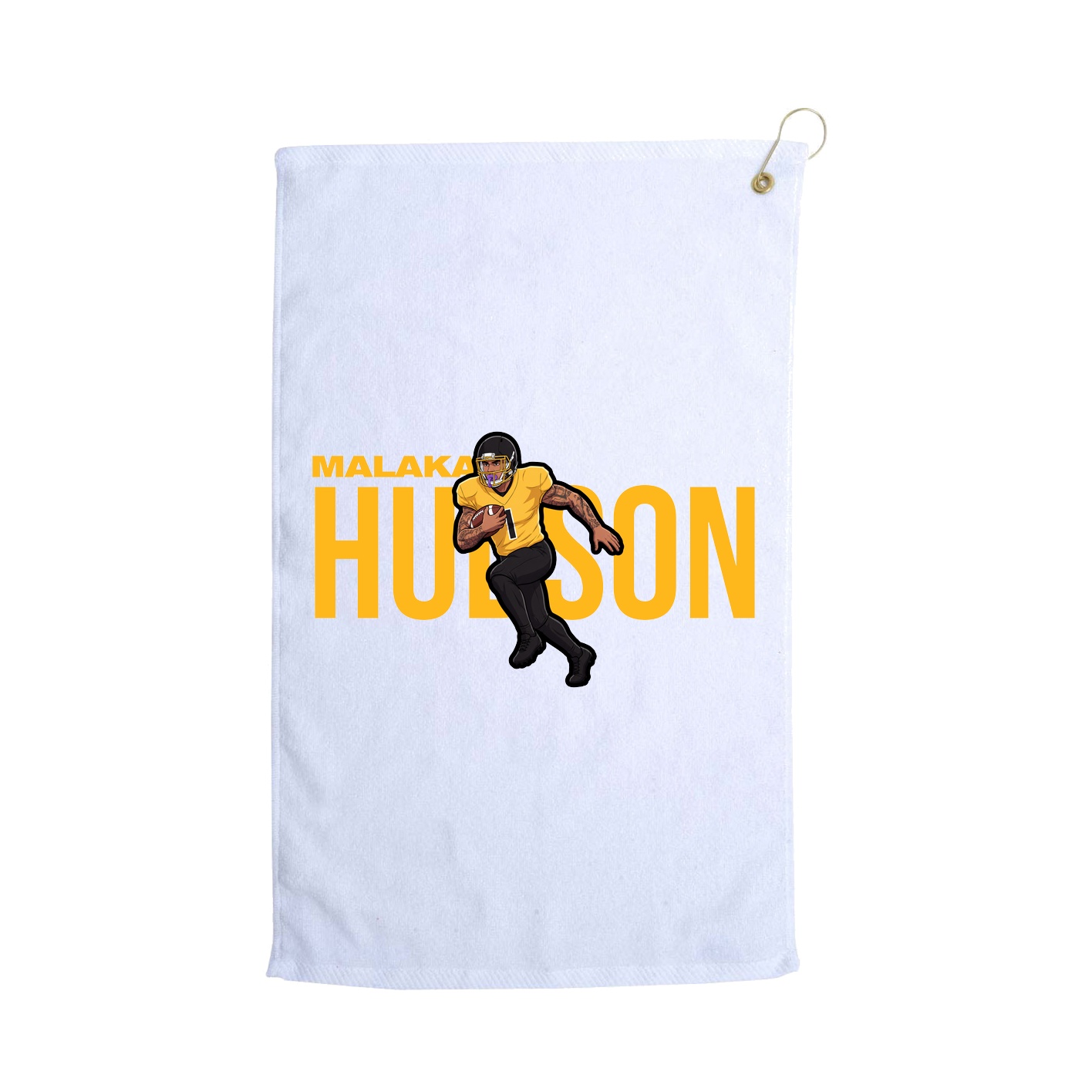Golf Towel — Player Name in White