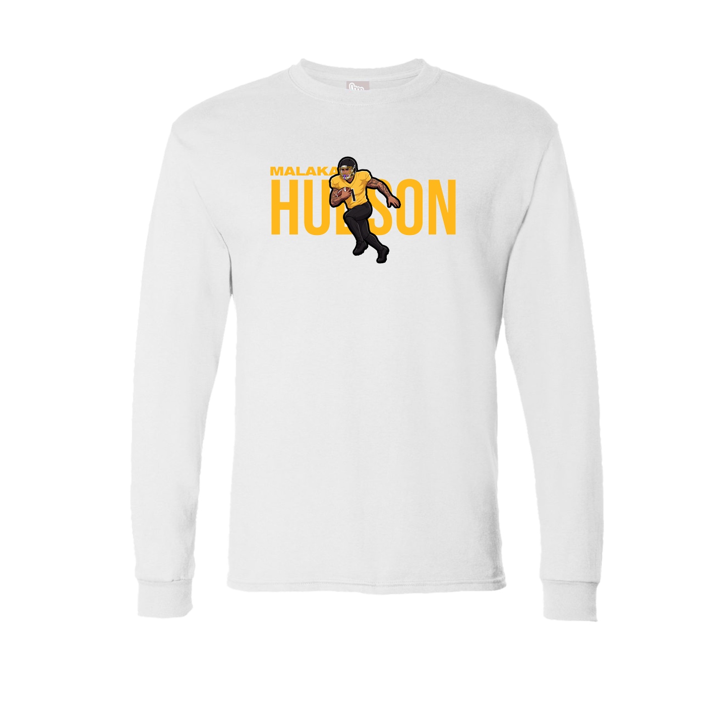 Long Sleeve Tee — Player Name in White