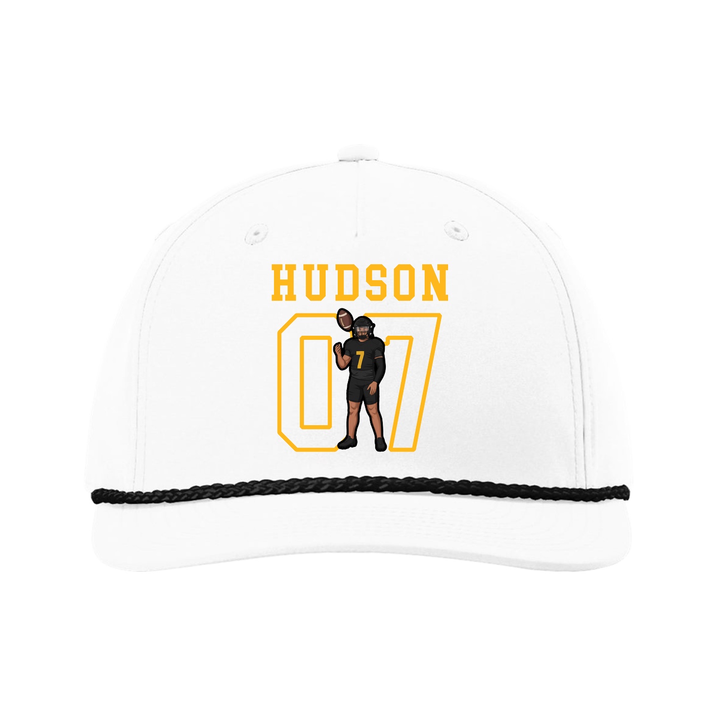 Five-Panel Classic Rope Cap — Shirsey in White
