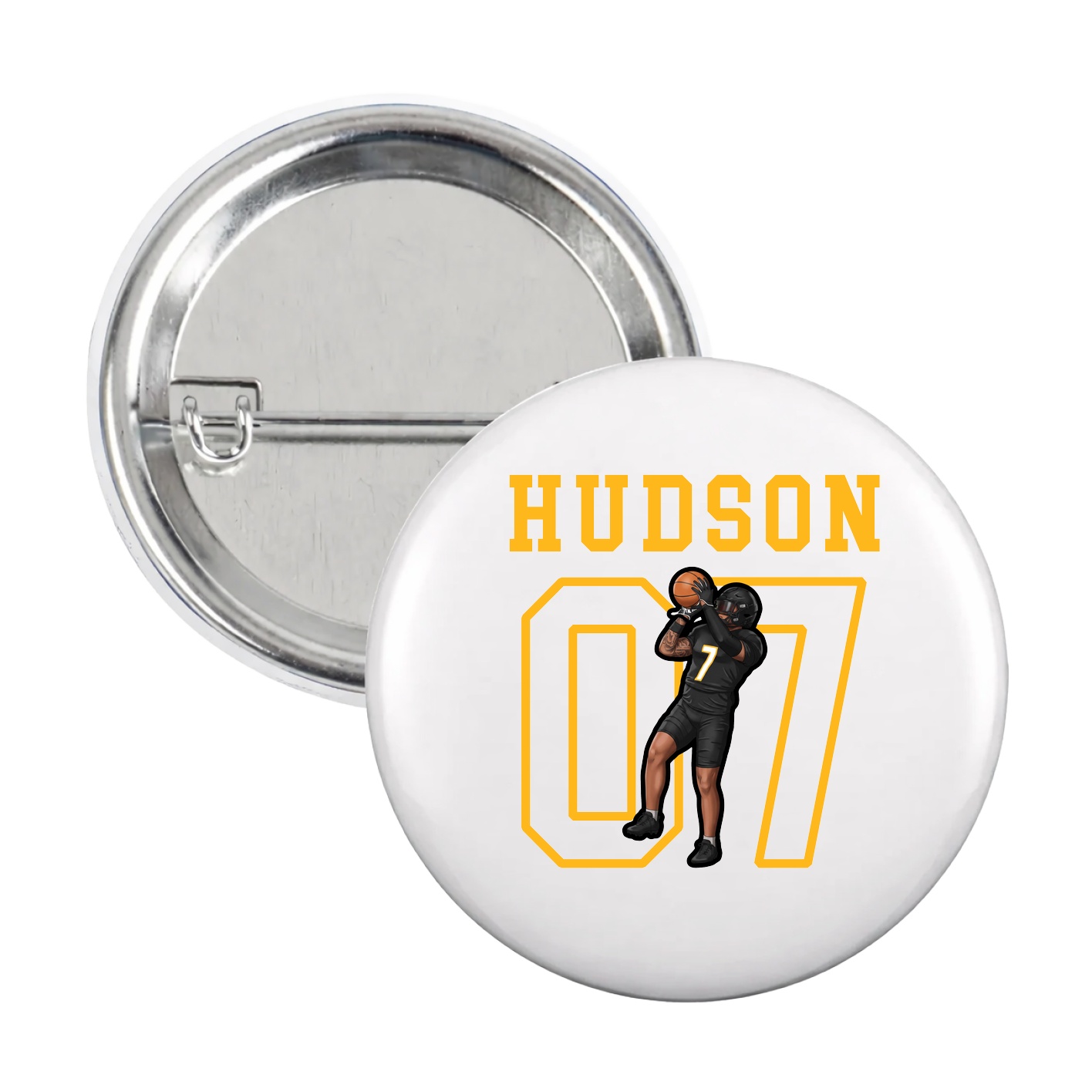 Game Day Button — Shirsey in White