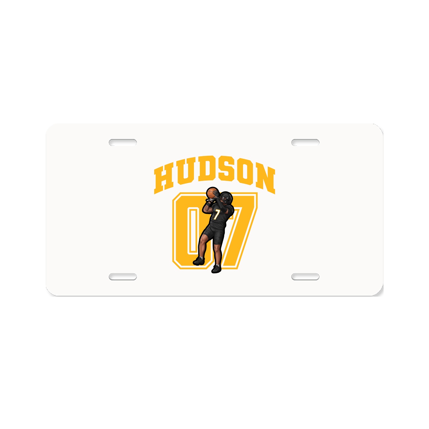 License Plate — Number in Classic