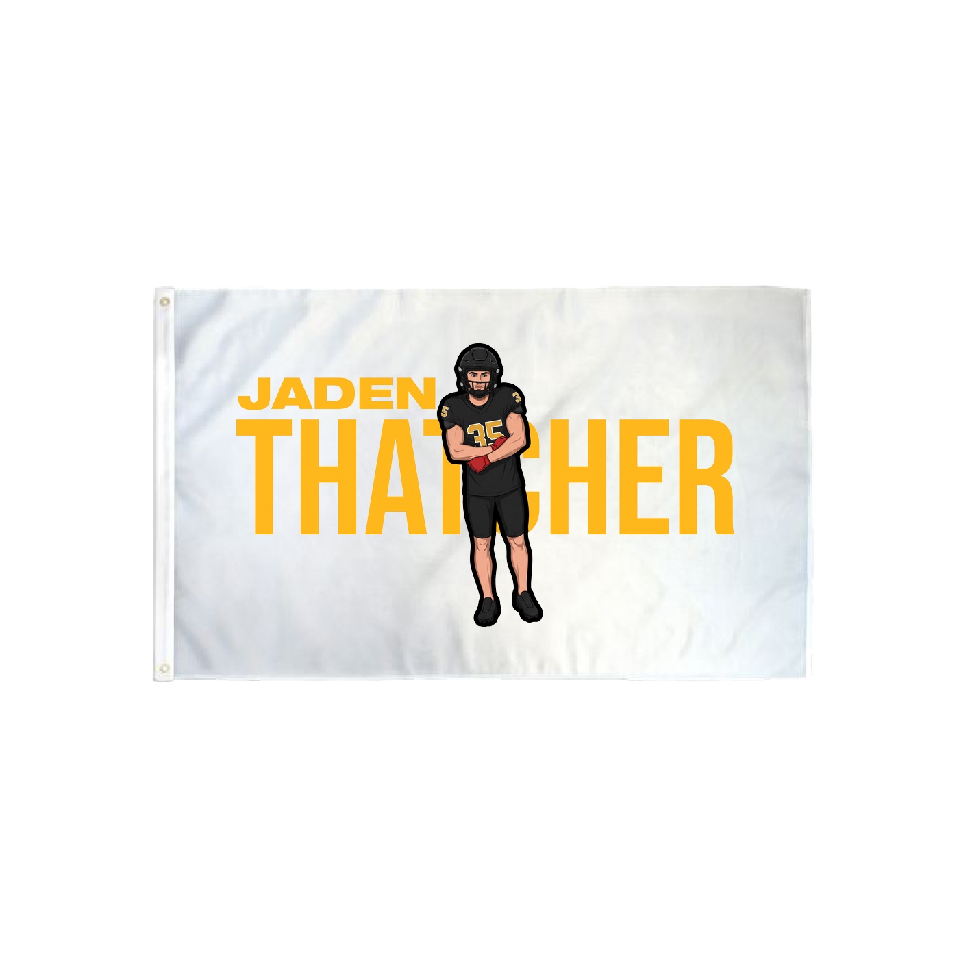 3x5 Flag — Player Name in Classic