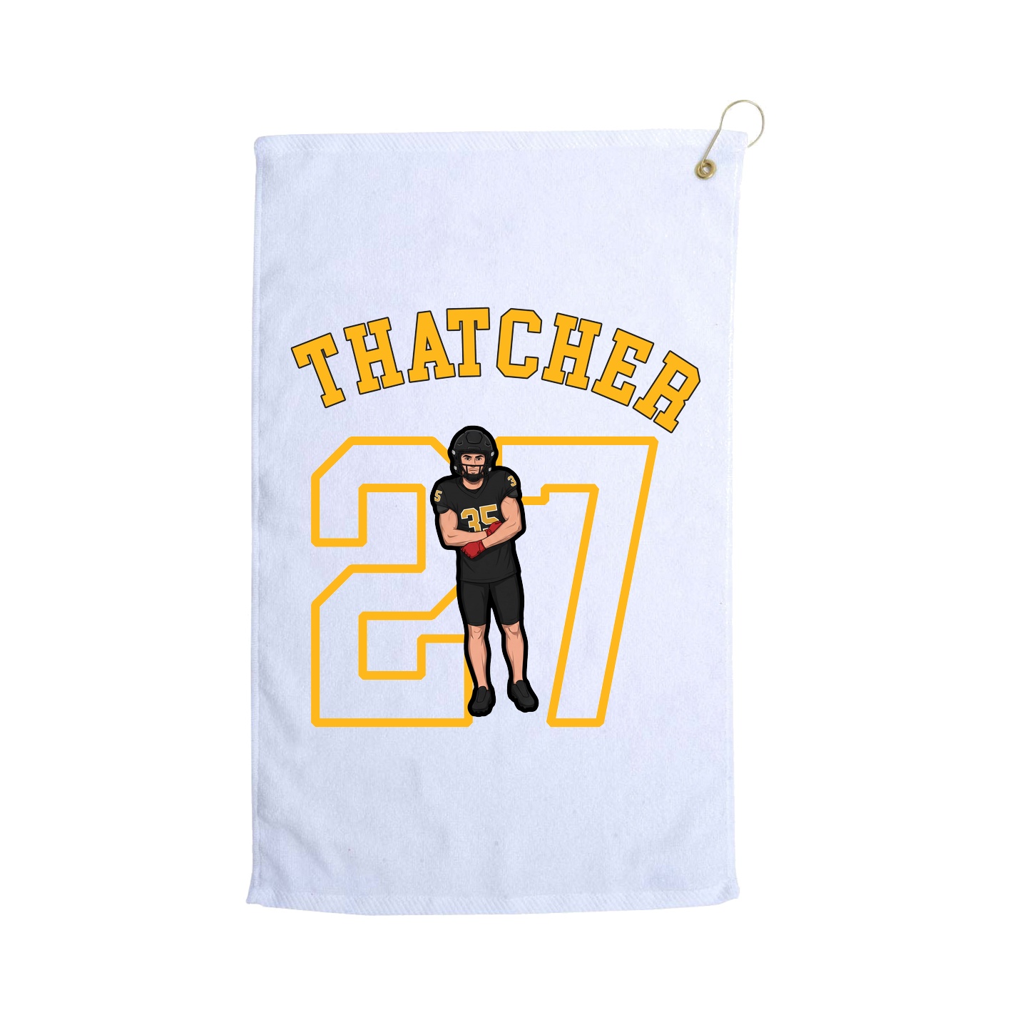 Golf Towel — Shirsey Arch in White