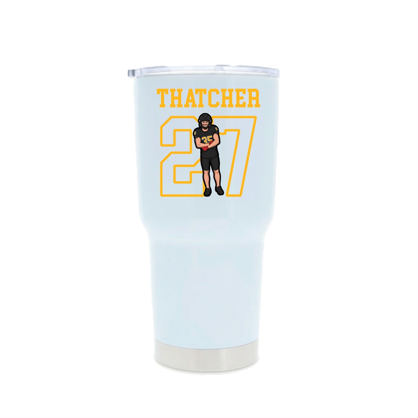 30oz Stainless Steel Tumbler — Shirsey in White