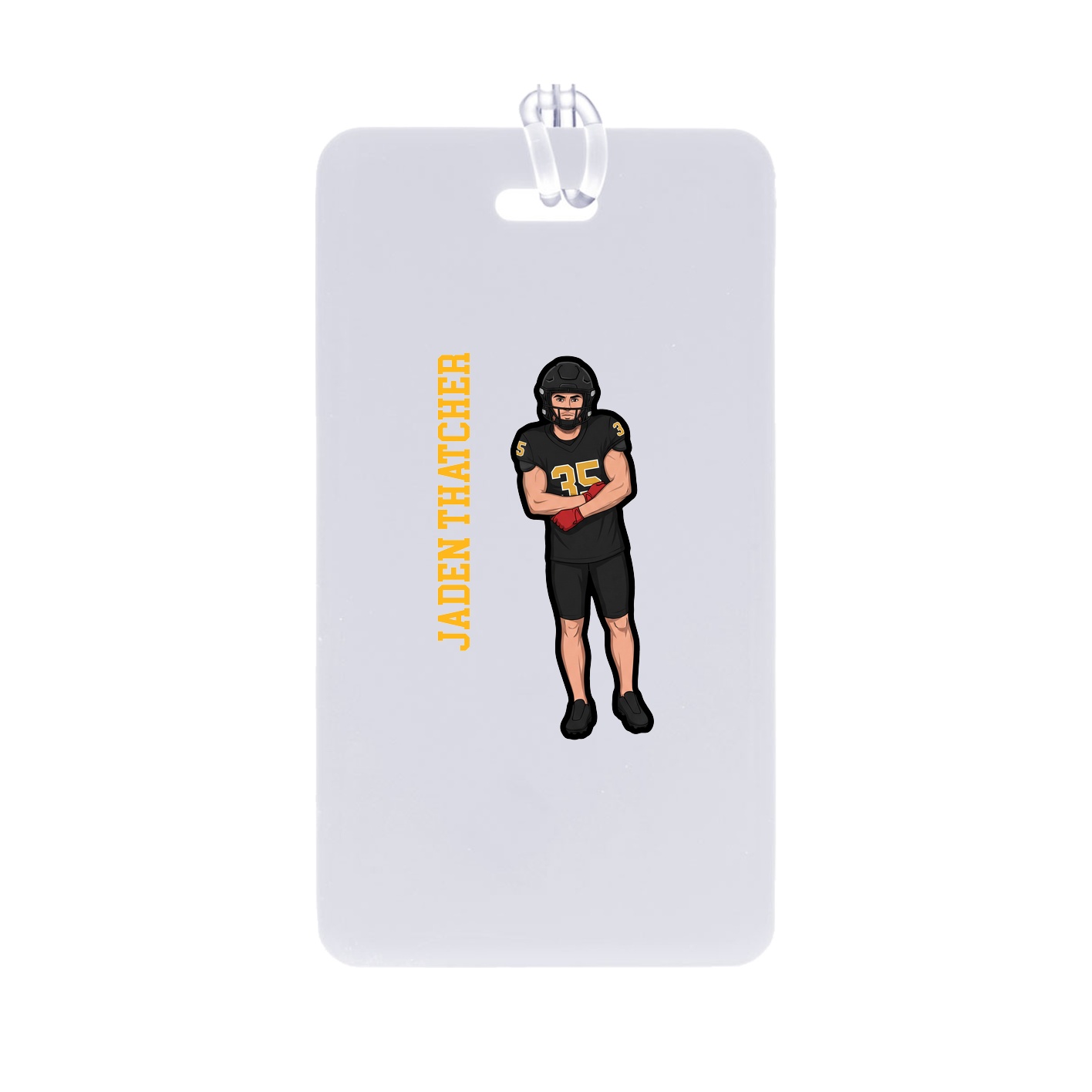 Bag Tag — Name Vertical in Classic