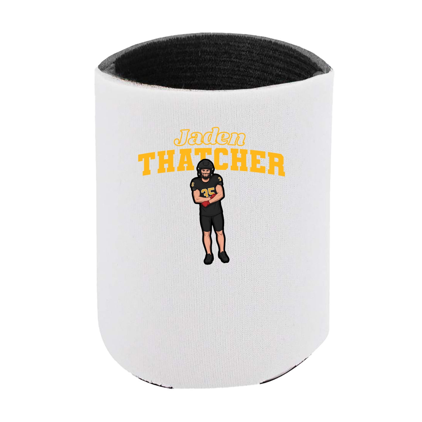 Can Holder — Name Arch in White
