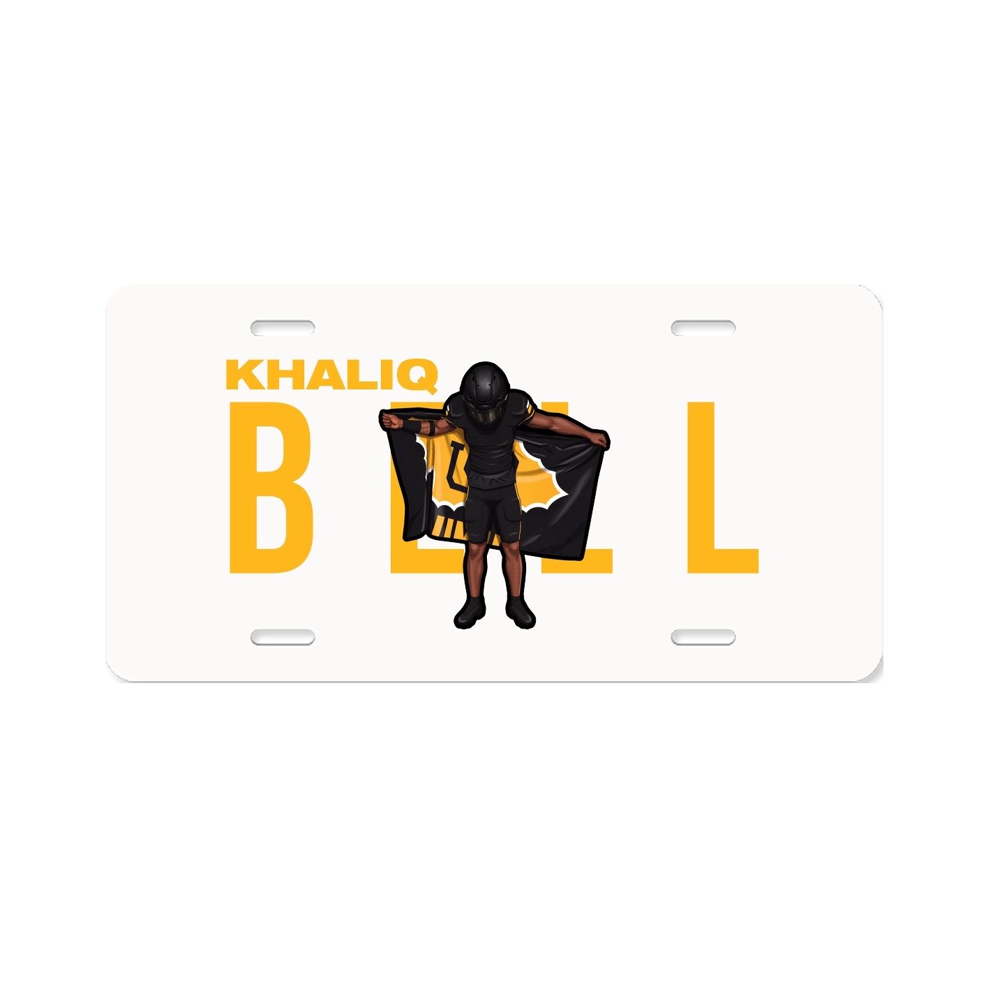 License Plate — Player Name in Classic