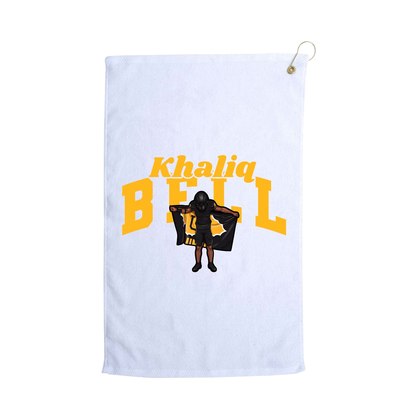 Golf Towel — Signature Arch in White