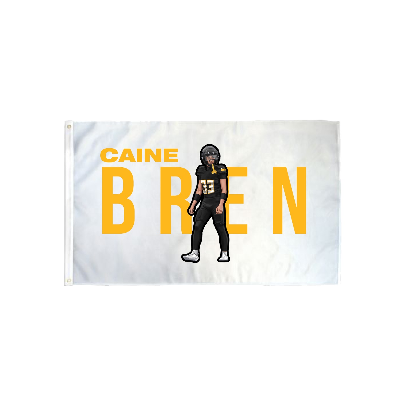 3x5 Flag — Player Name in Classic