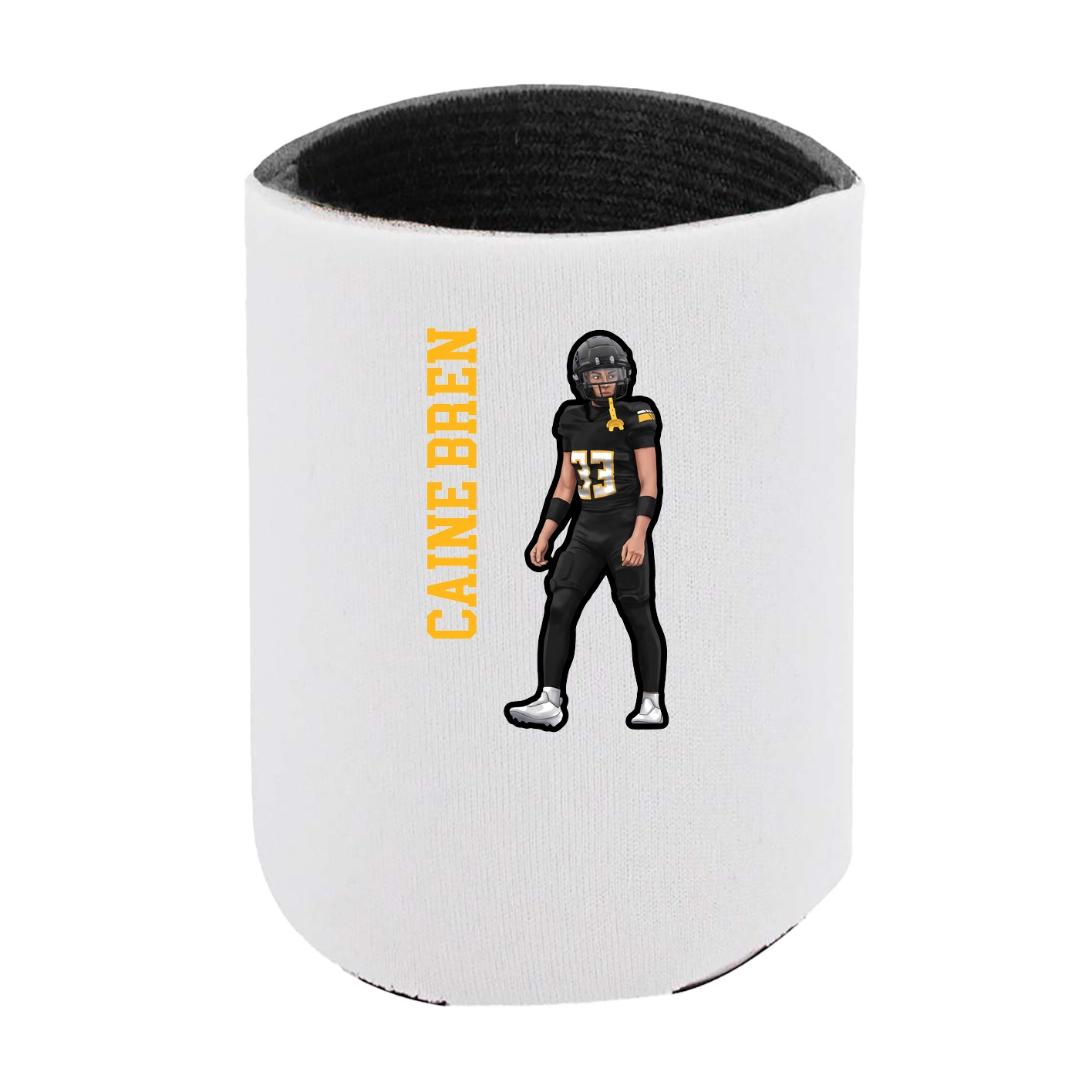 Can Holder — Name Vertical in White