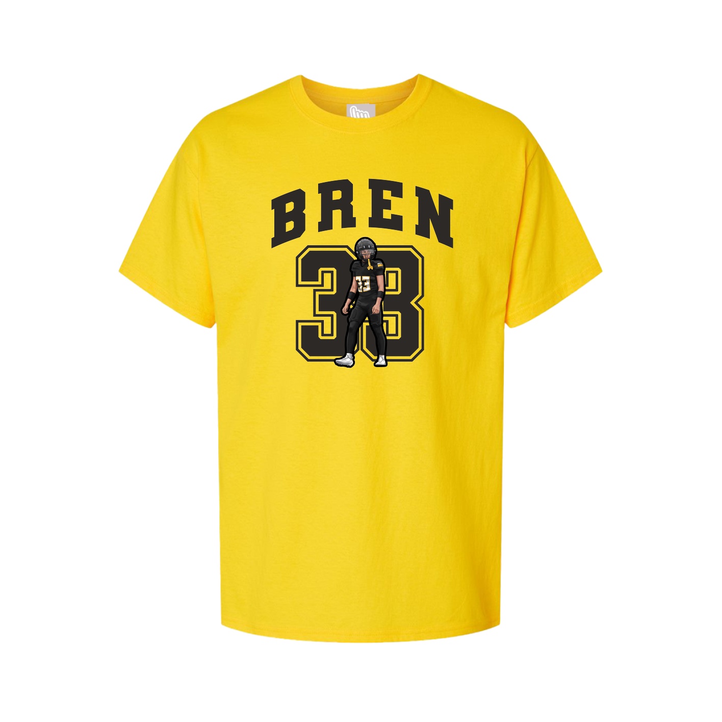 Youth Tee — Number in Gold