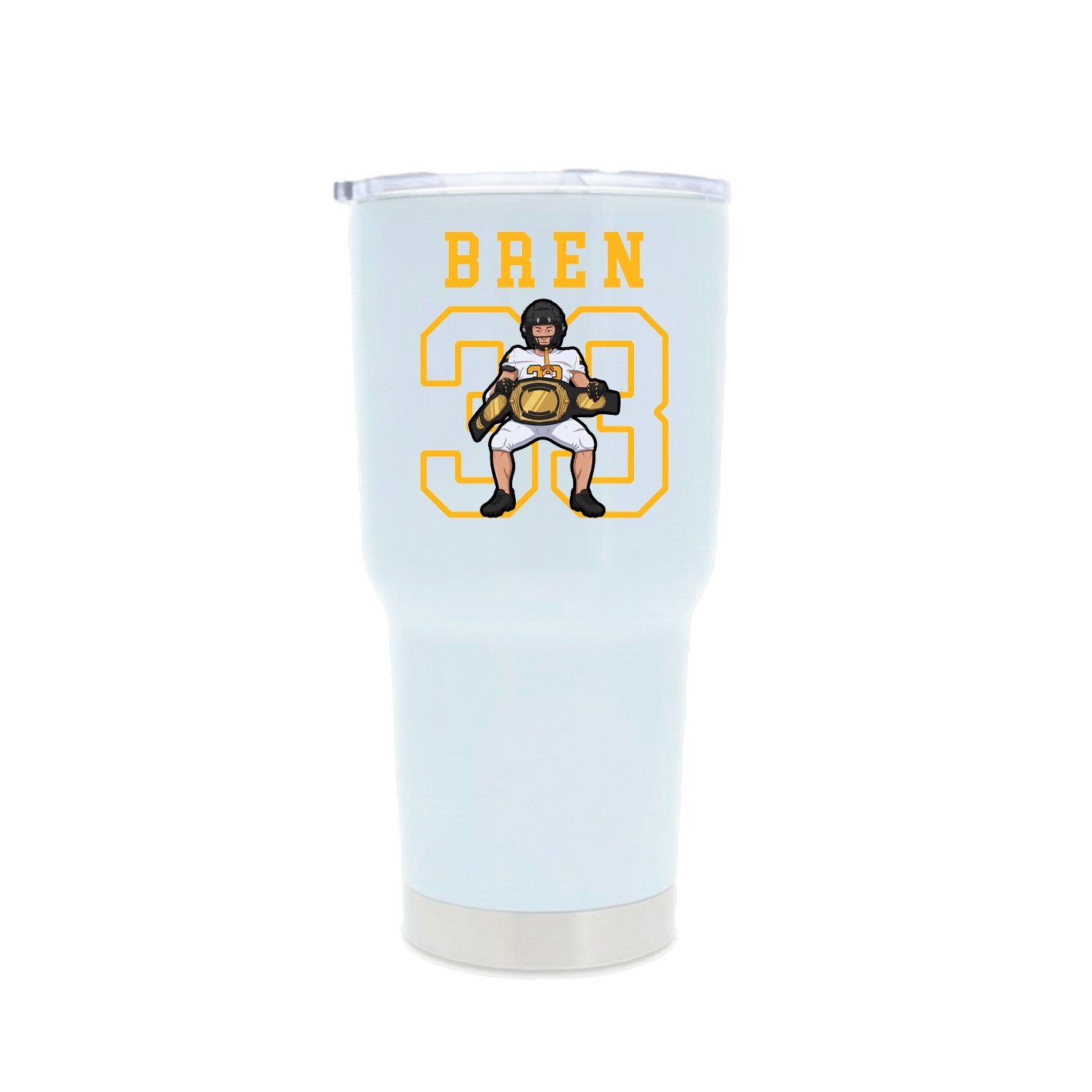 30oz Stainless Steel Tumbler — Shirsey in White