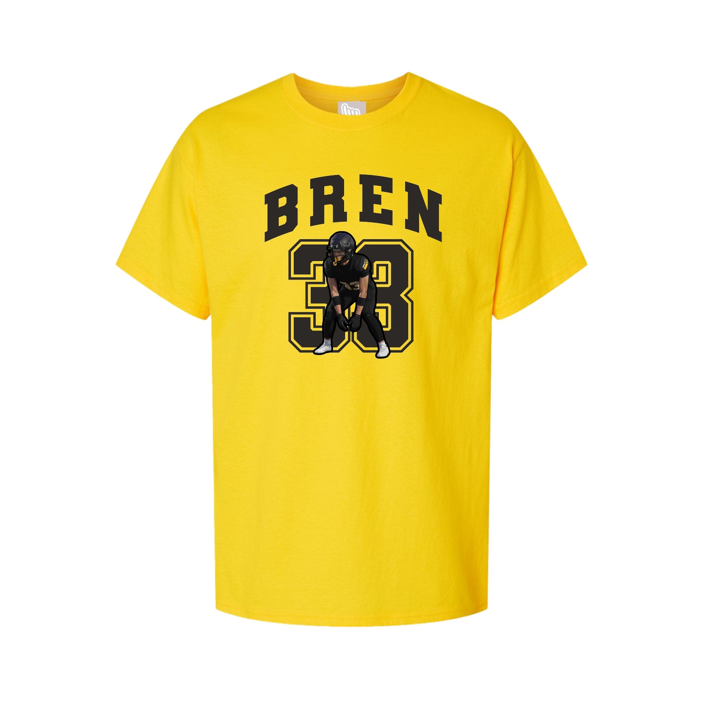 Youth Tee — Number in Gold