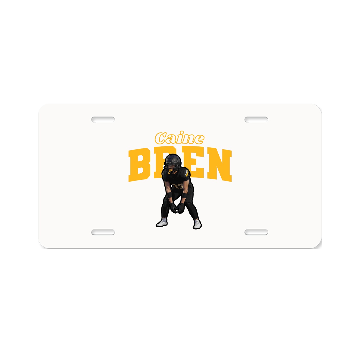 License Plate — Name Arch in Classic