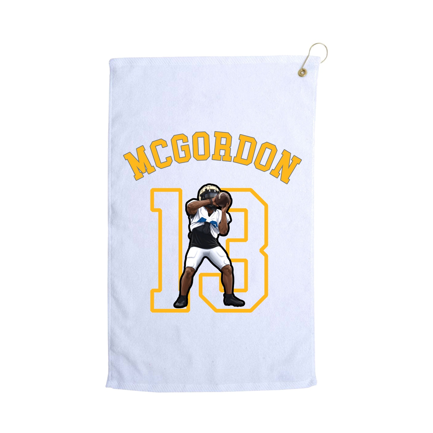 Golf Towel — Shirsey Arch in White